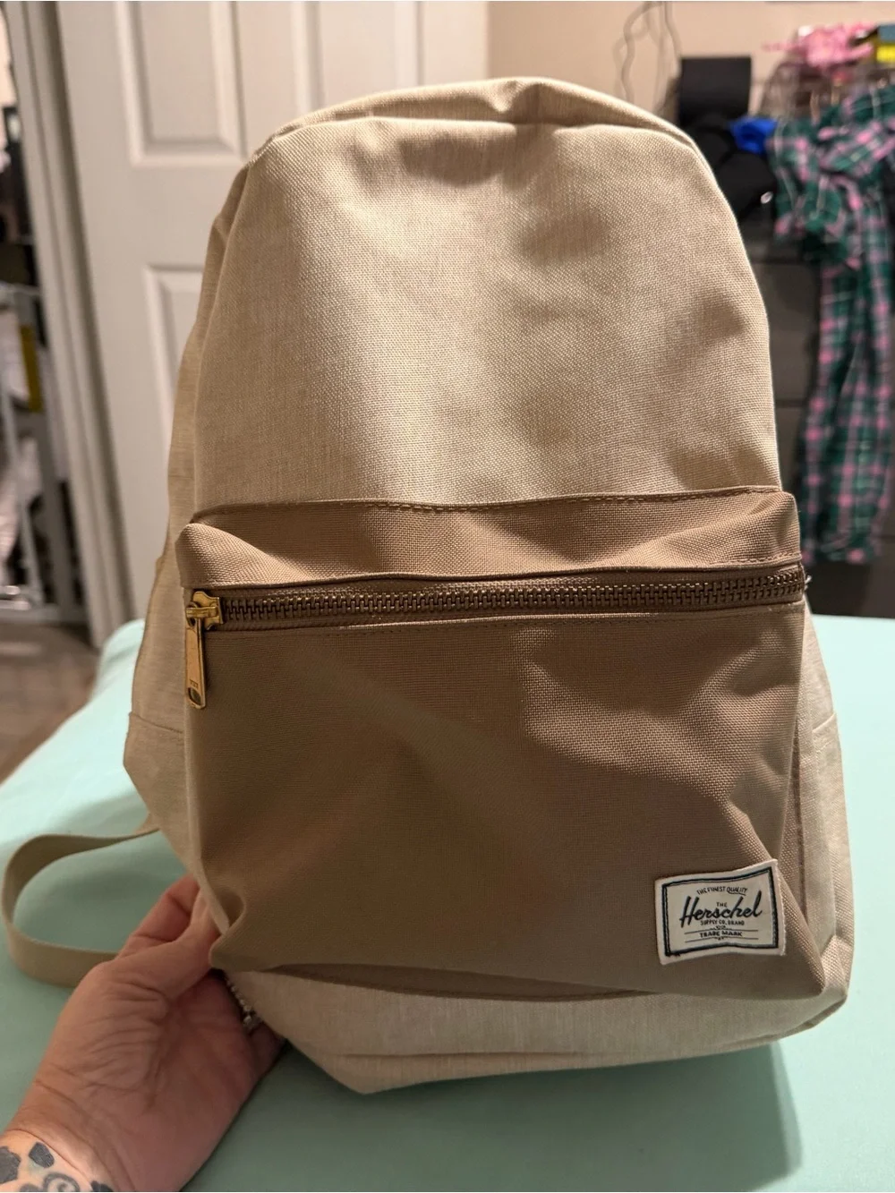 Herschel Supply Company Two-Tone Beige and Brown Backpack